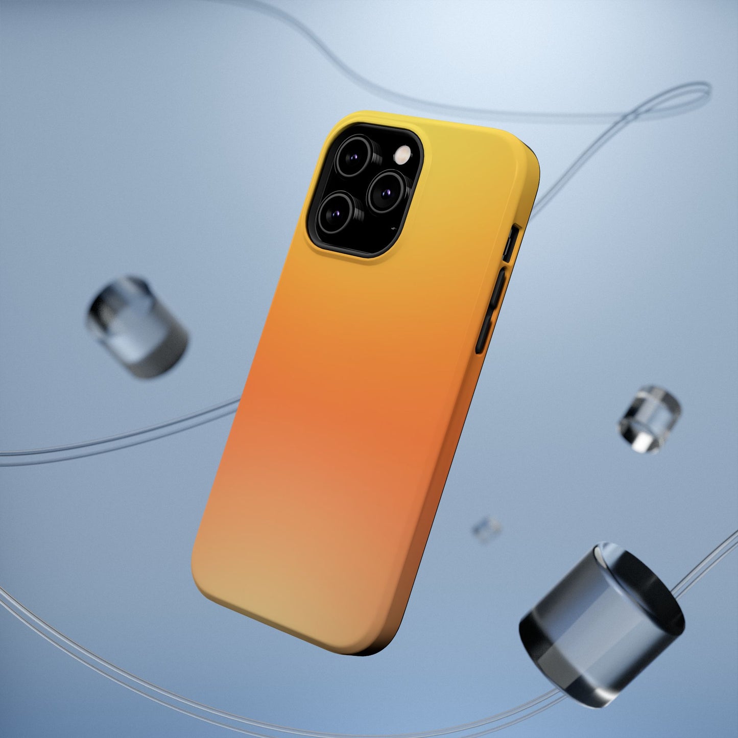 Golden Sunrise Gradient Magnetic Impact Case