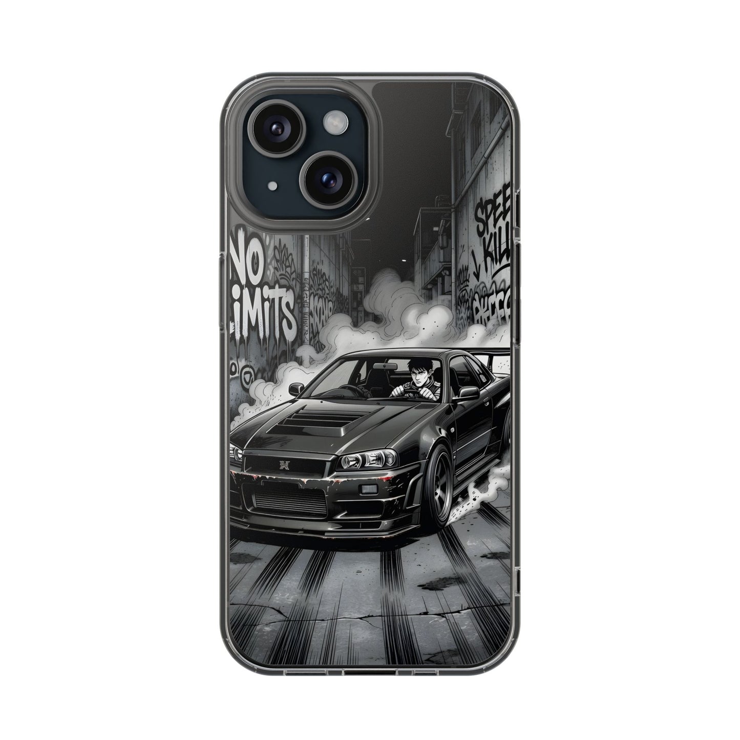 Tokyo Drift Manga Clear Case - MagSafe Compatible JDM Car Cover