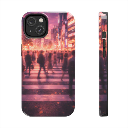 Tokyo Twilight Crossing Tough Case - Urban Japan Skyline Cover for iPhone & Samsung