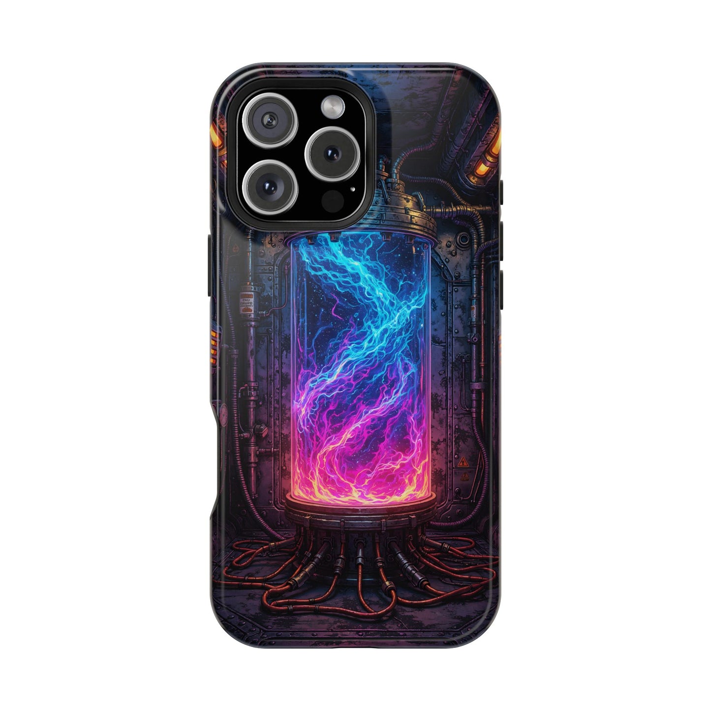 Neon Reactor: Cyberpunk Energy Core MagSafe Case