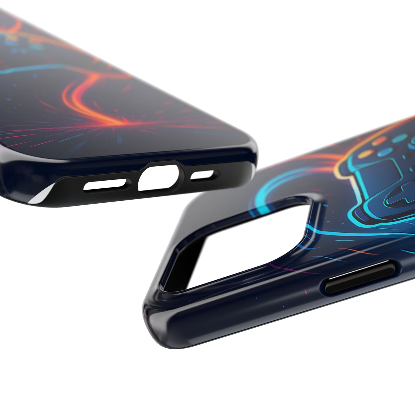 Neon Controller Gaming Tough Case - Electric Energy Cover for iPhone & Samsung