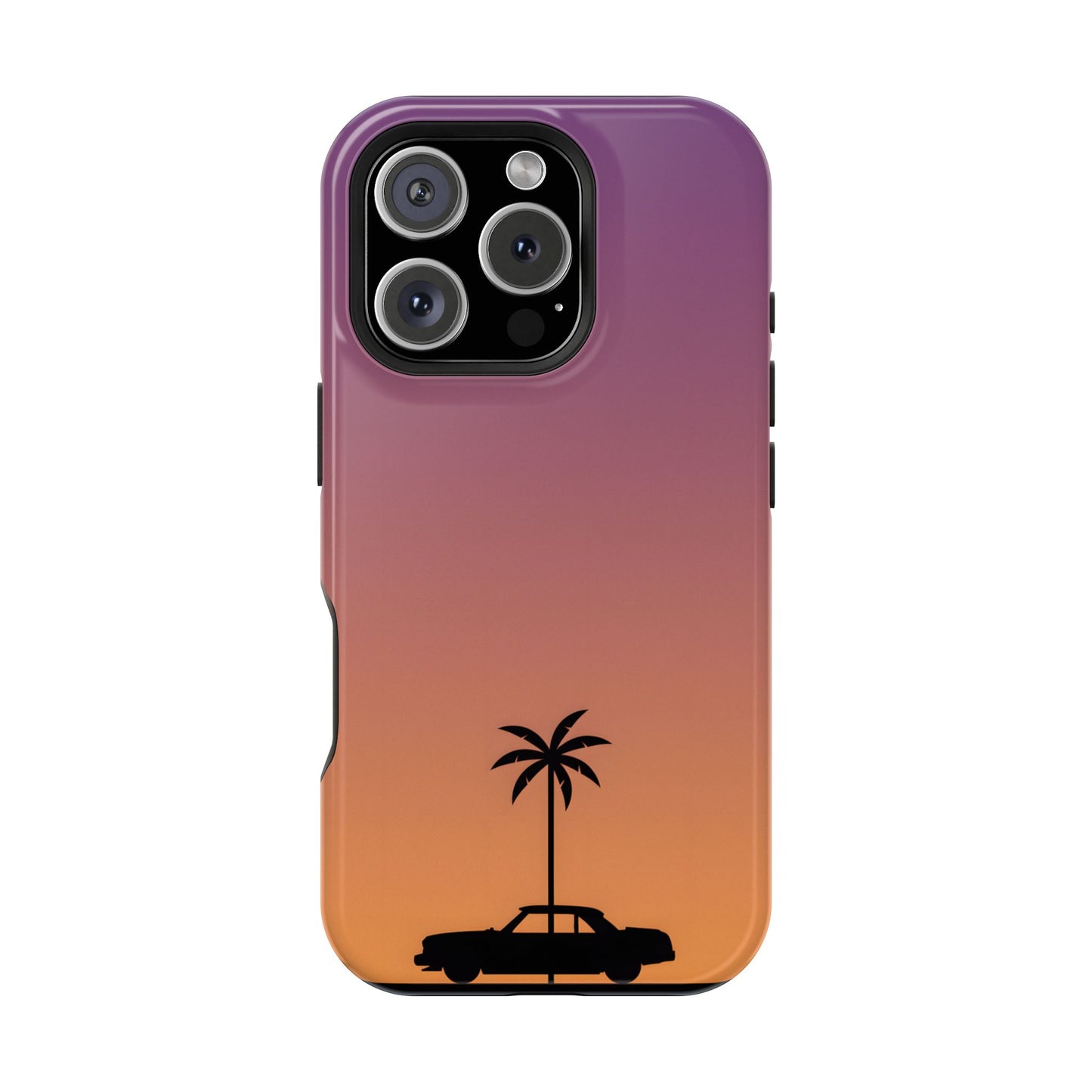 West Coast Drive: Retro Sunset Silhouette MagSafe Case
