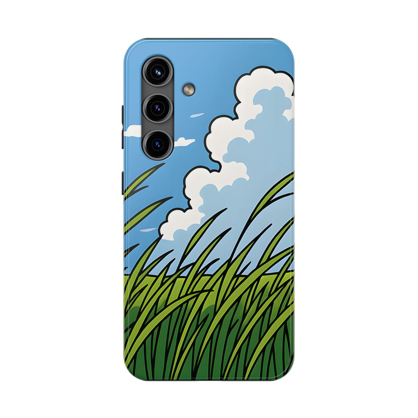 Breezy Meadow Tough Case - Blue Sky & Summer Grass Aesthetic Cover