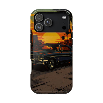 West Coast Lowrider: Retro Sunset Classic Car MagSafe Case