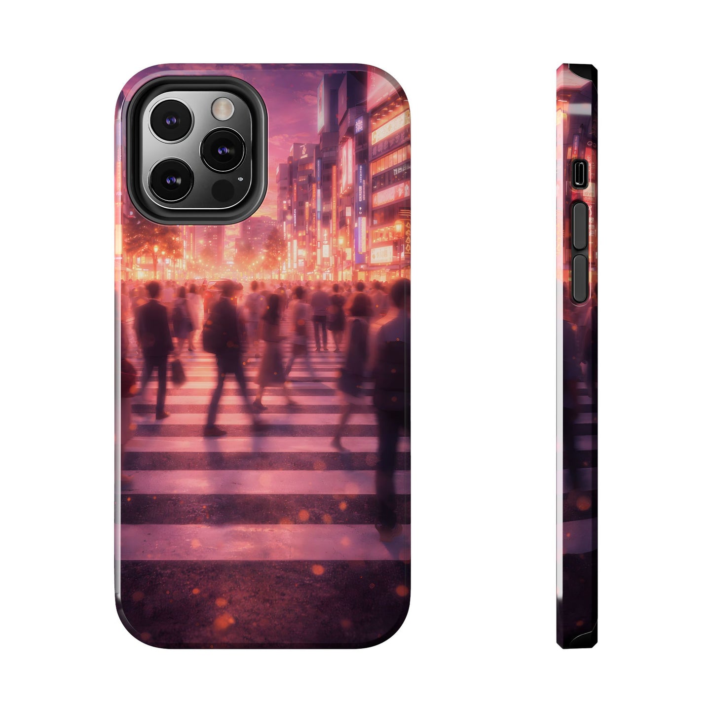 Tokyo Twilight Crossing Tough Case - Urban Japan Skyline Cover for iPhone & Samsung