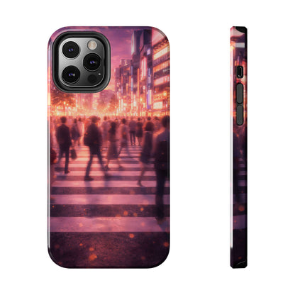 Tokyo Twilight Crossing Tough Case - Urban Japan Skyline Cover for iPhone & Samsung