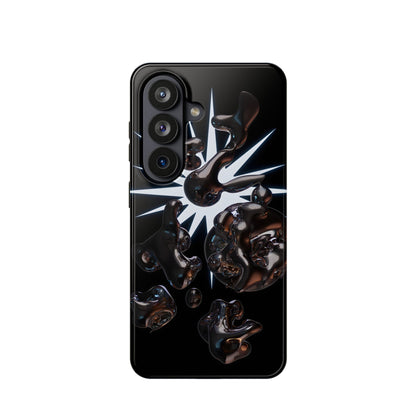 Liquid Chrome 3D Bubbles Magnetic Impact Case