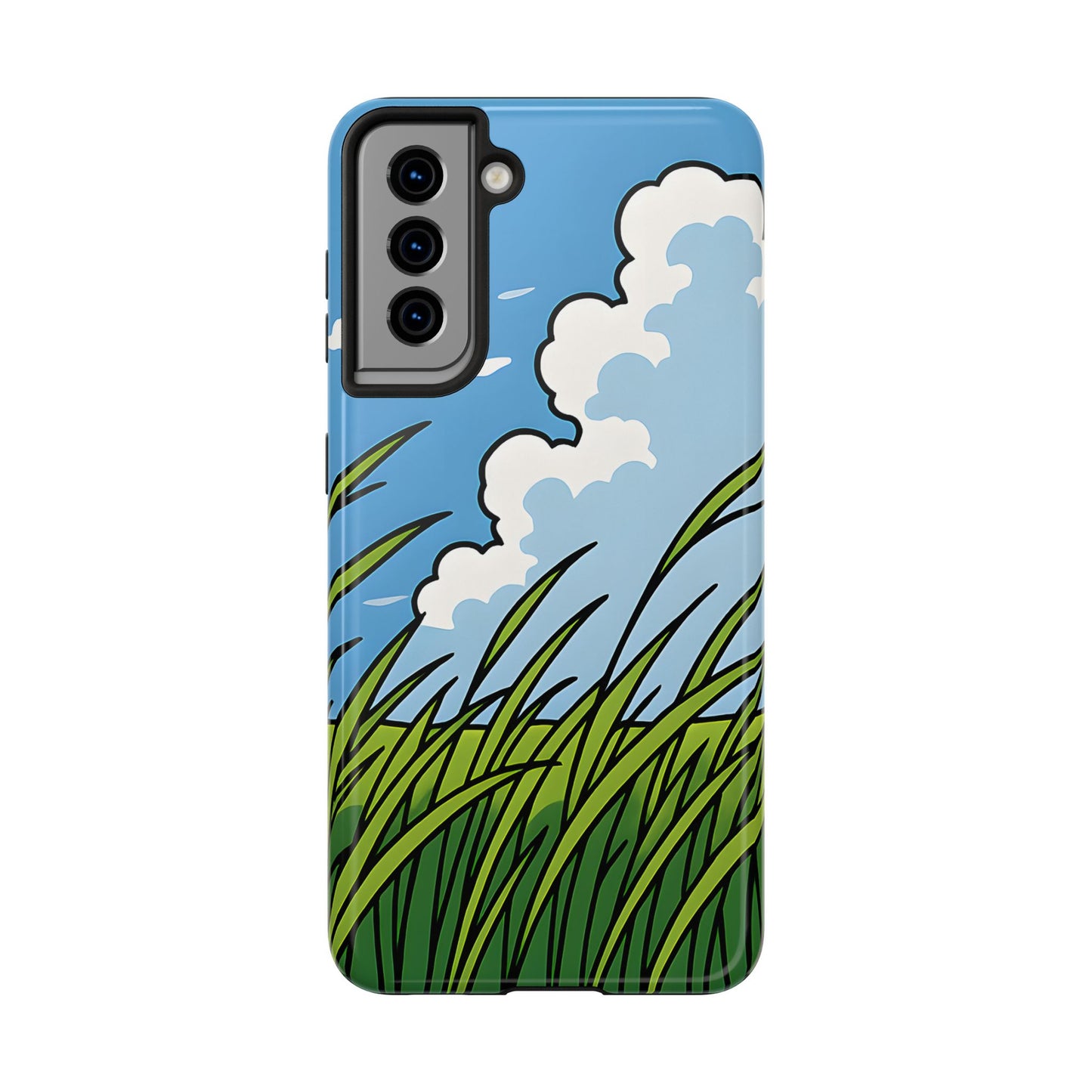 Breezy Meadow Tough Case - Blue Sky & Summer Grass Aesthetic Cover