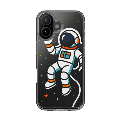 Clear Astronaut Space Case - Minimalist Galaxy Aesthetic Transparent Cover