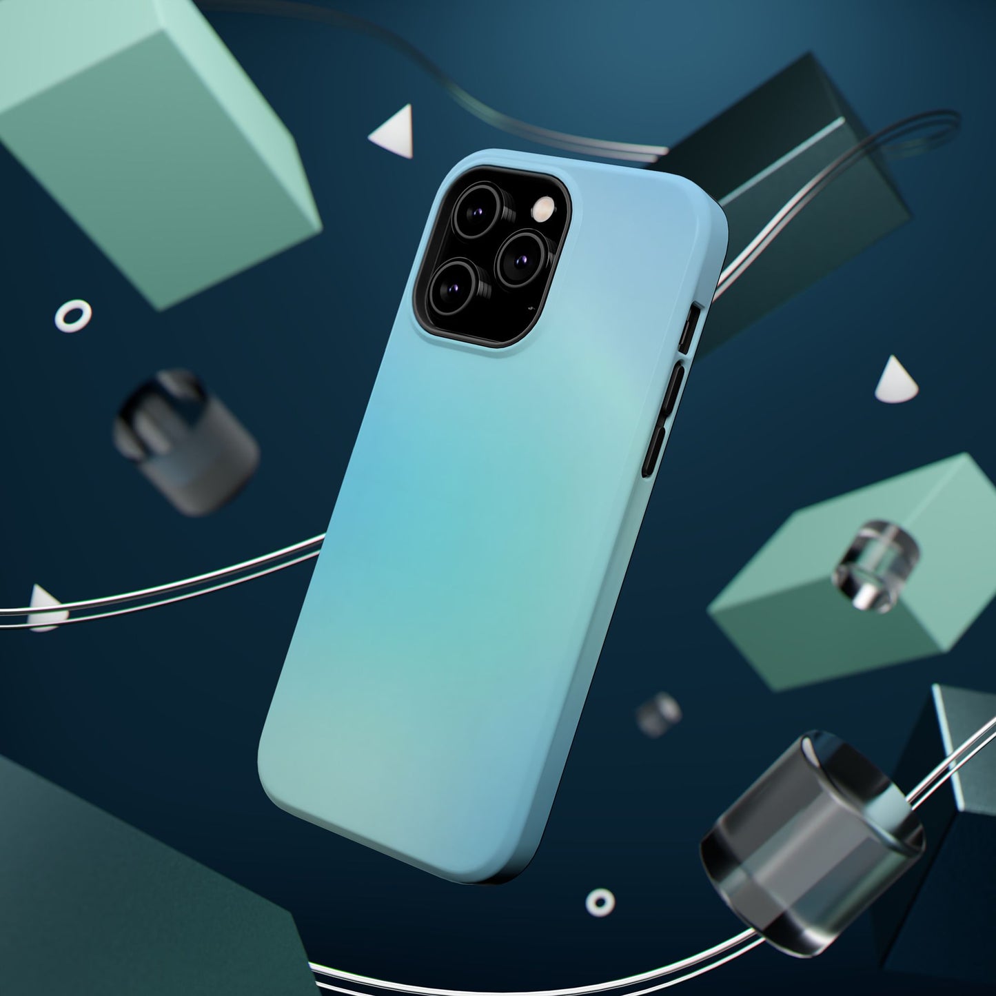 Aqua to Mint Gradient Magnetic Impact Case
