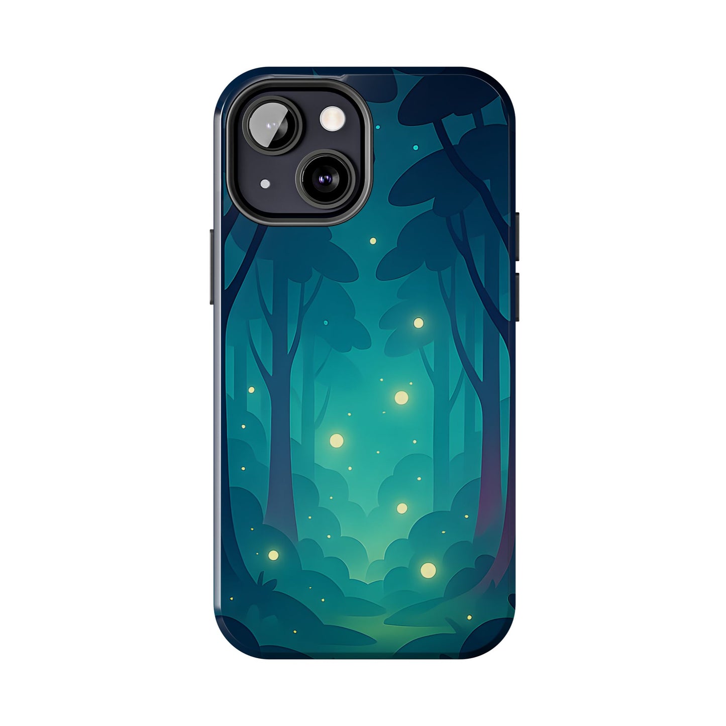 Enchanted Forest Fireflies Case - Mystic Nature Tough Cover for iPhone & Samsung