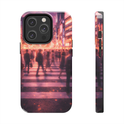 Tokyo Twilight Crossing Tough Case - Urban Japan Skyline Cover for iPhone & Samsung