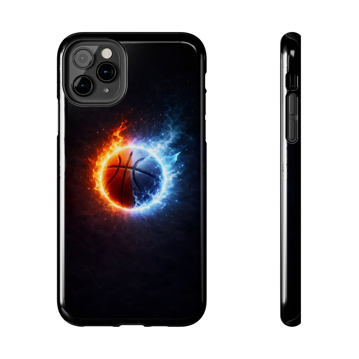 Fire and Ice Basketball Tough Case - Elemental Balance Cover for iPhone & Samsung