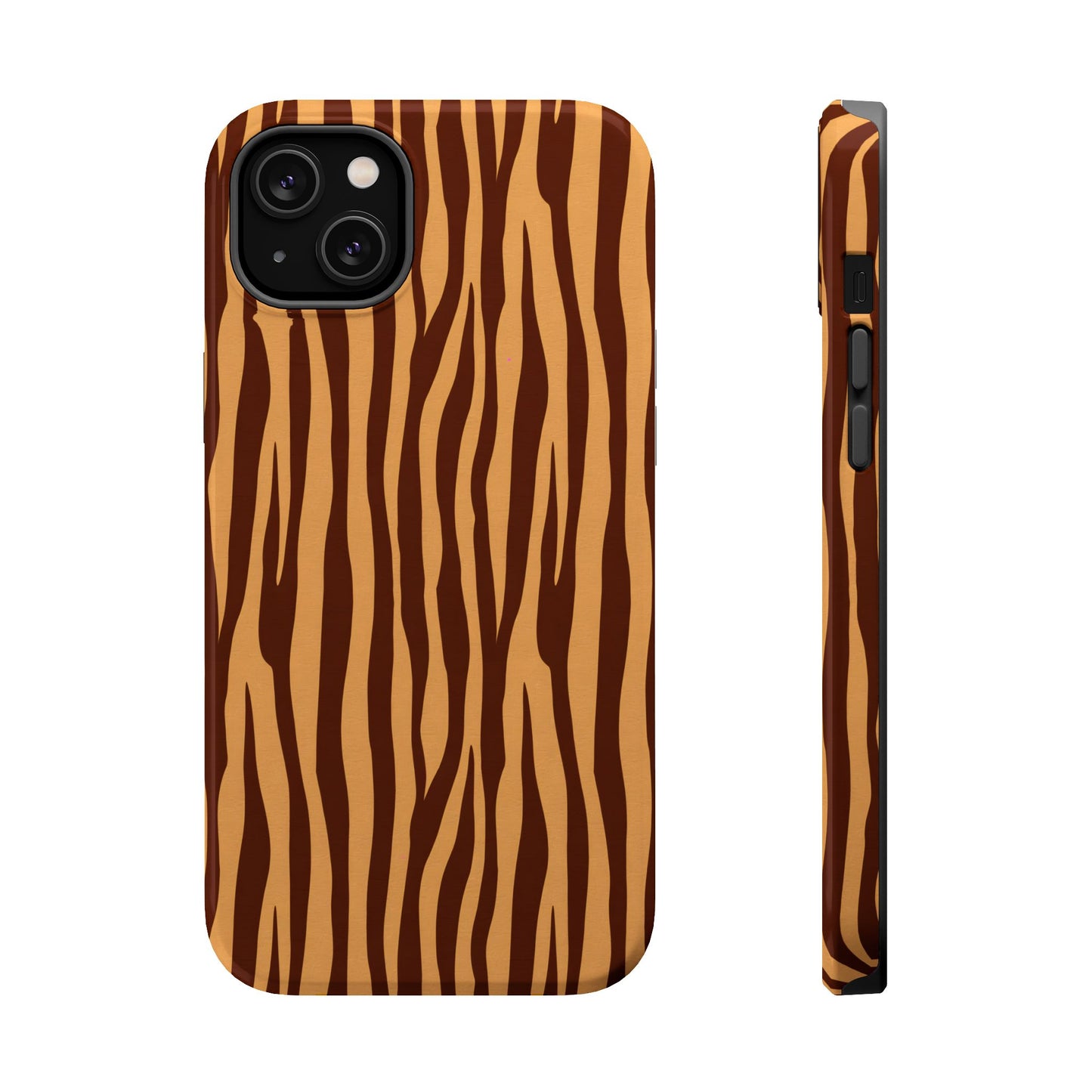 Safari Chic: Warm Caramel Tiger Print MagSafe Case