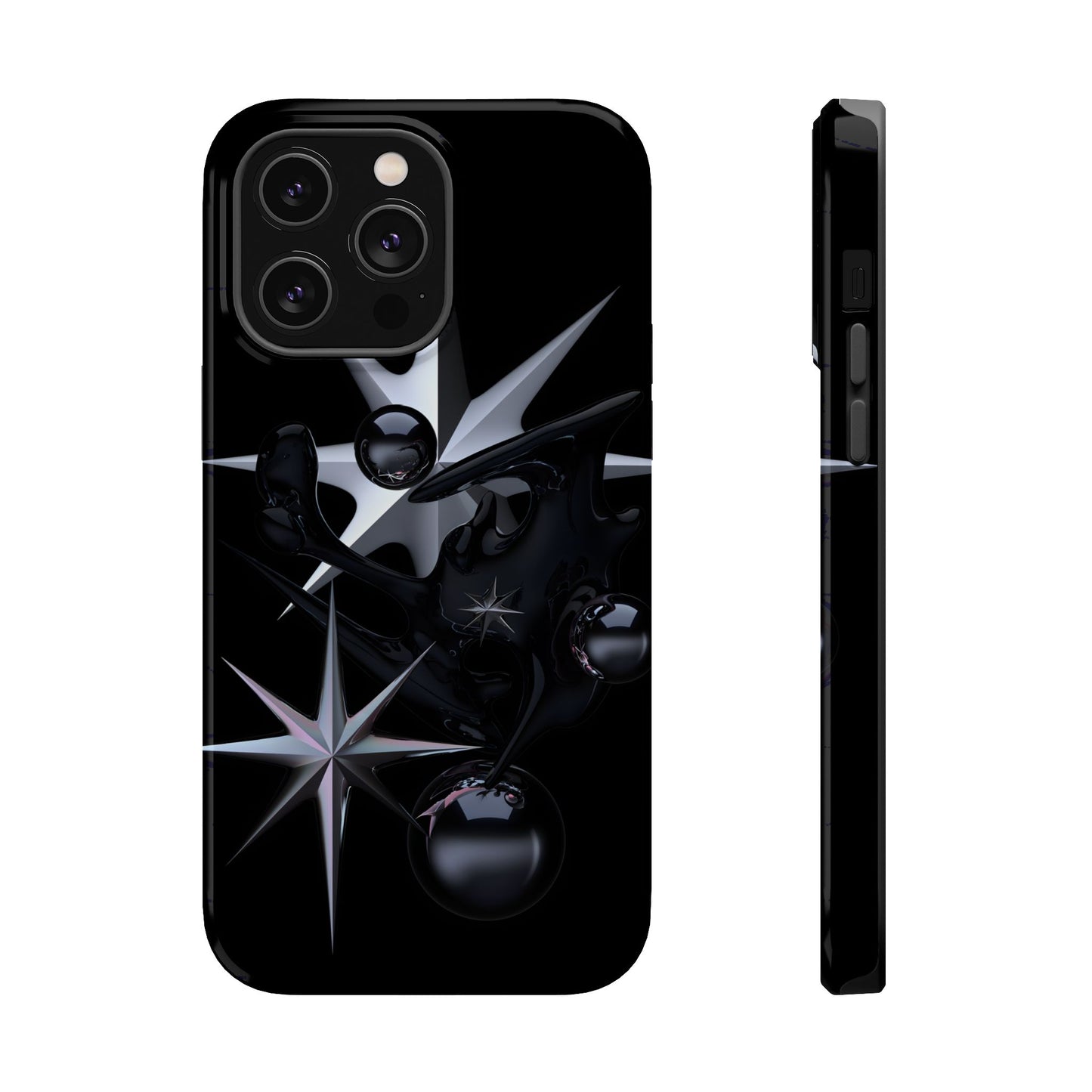 Cyber Star Liquid Metal Magnetic Tough Case