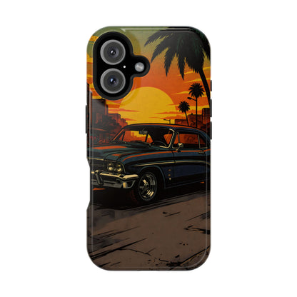 West Coast Lowrider: Retro Sunset Classic Car MagSafe Case