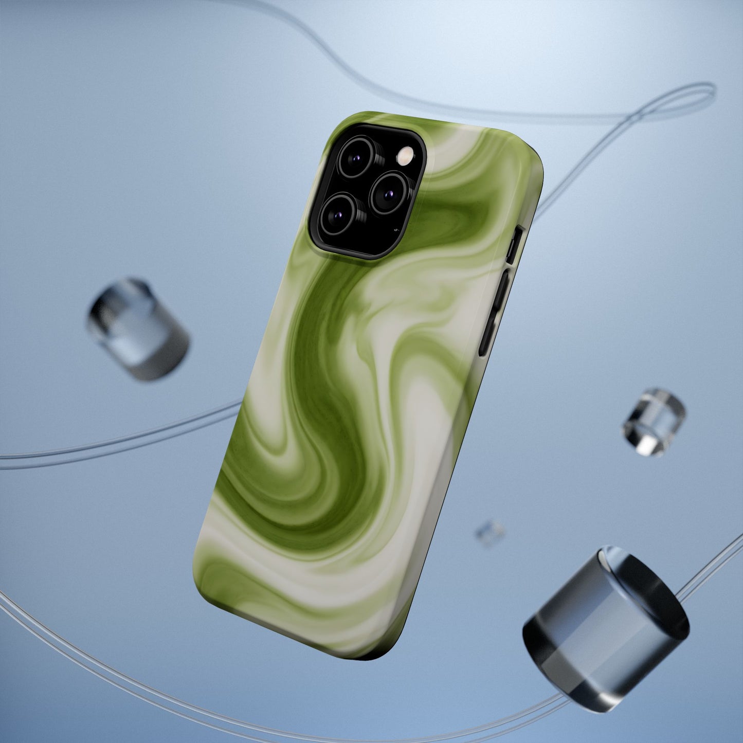 Green Marble Magnetic Impact-Resistant Phone Case