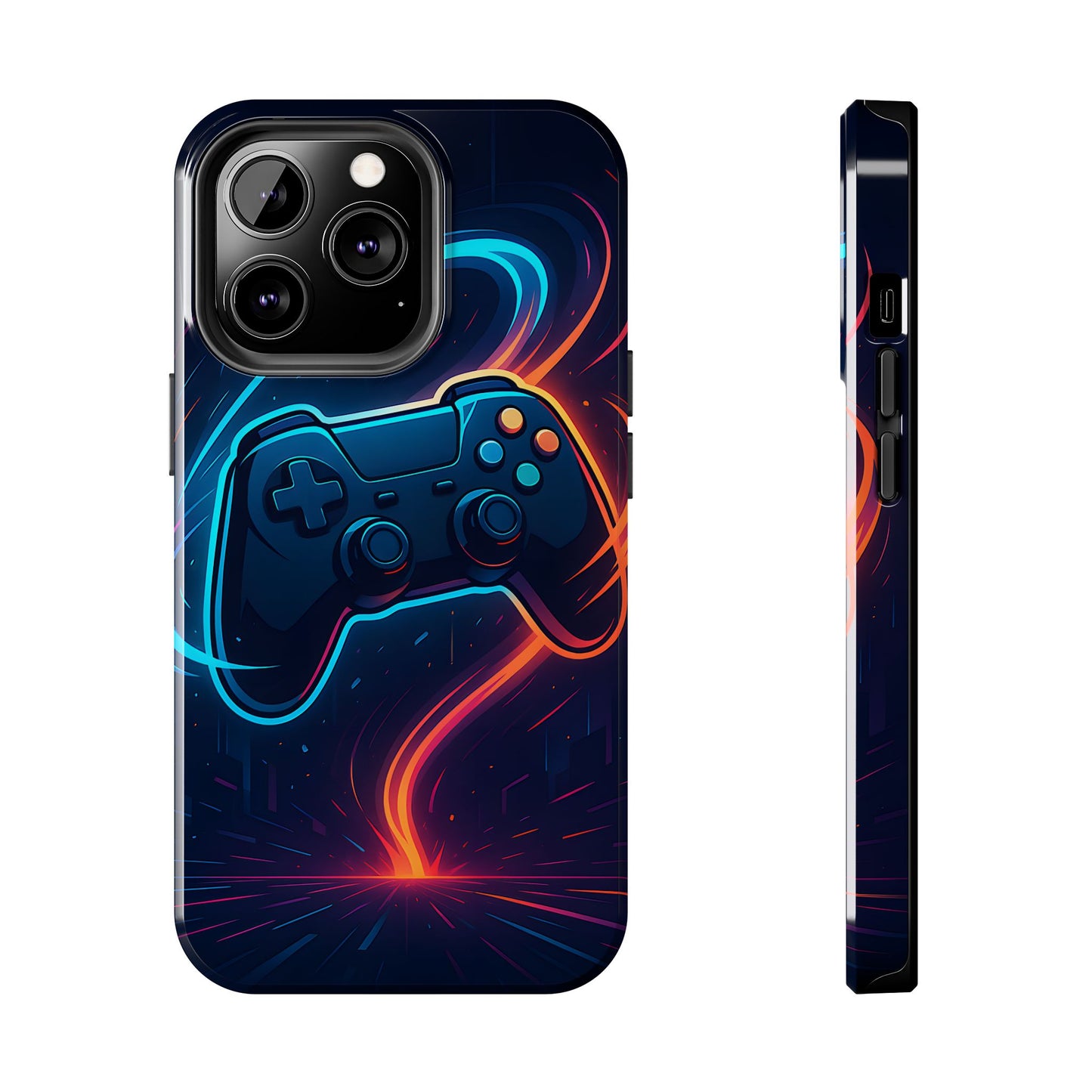Neon Controller Gaming Tough Case - Electric Energy Cover for iPhone & Samsung