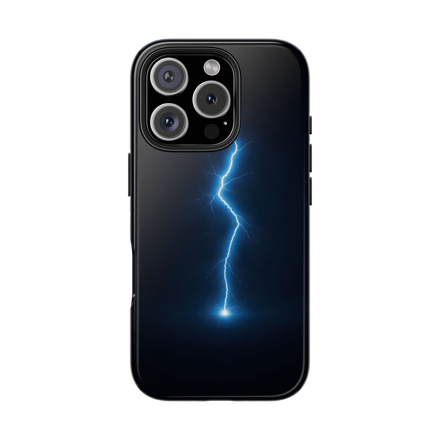 Blue Lightning Bolt Tough Case - Deep Sky Electric Cover for iPhone & Samsung