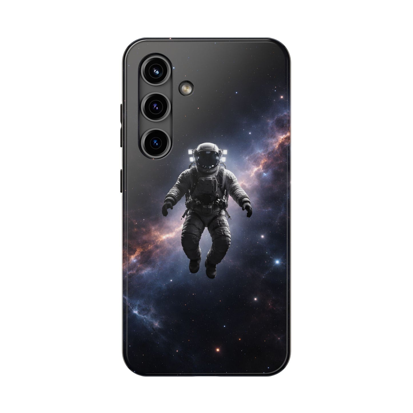 Deep Space Nebula Astronaut Tough Case - Realistic Galactic Cover for iPhone & Samsung