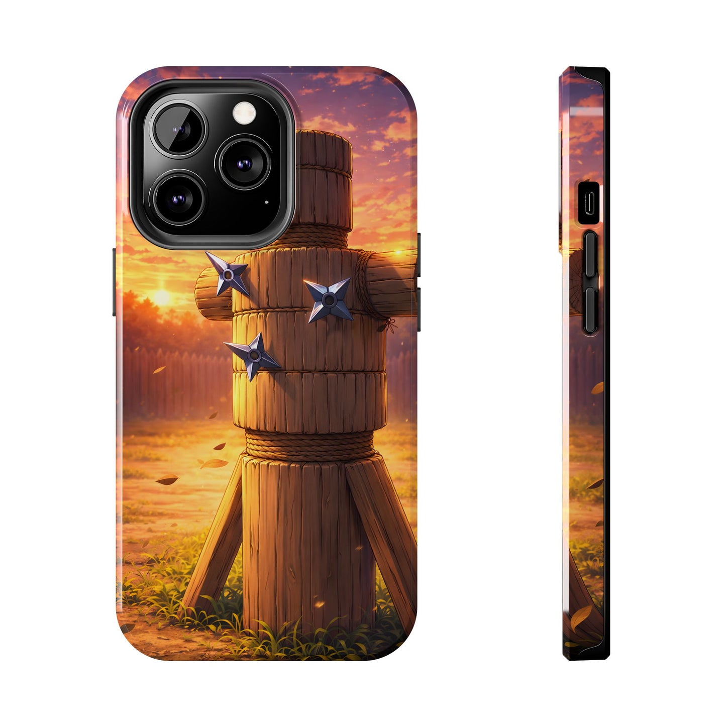 Sunset Ninja Training Tough Case - Shuriken Dojo Cover for iPhone & Samsung