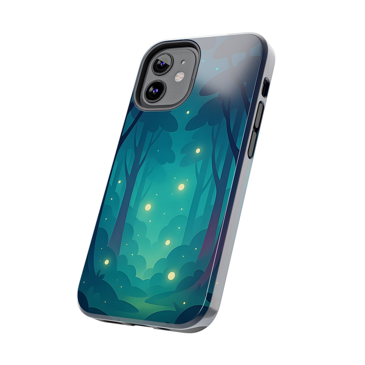 Enchanted Forest Fireflies Case - Mystic Nature Tough Cover for iPhone & Samsung