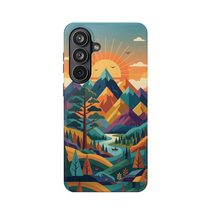 Retro Sunset Mountain Magnetic Impact Case