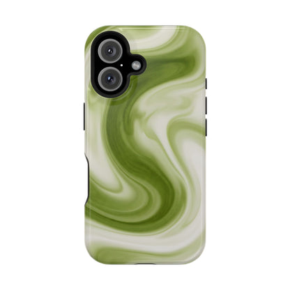 Green Marble Magnetic Impact-Resistant Phone Case