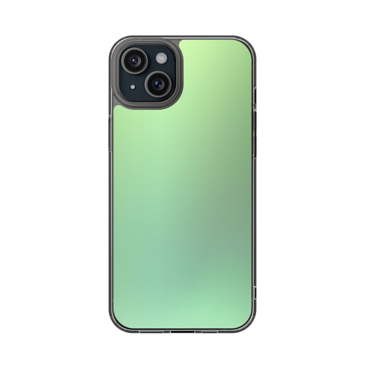 Soft Pistachio Aura Clear Case - MagSafe Compatible Mint Gradient Cover