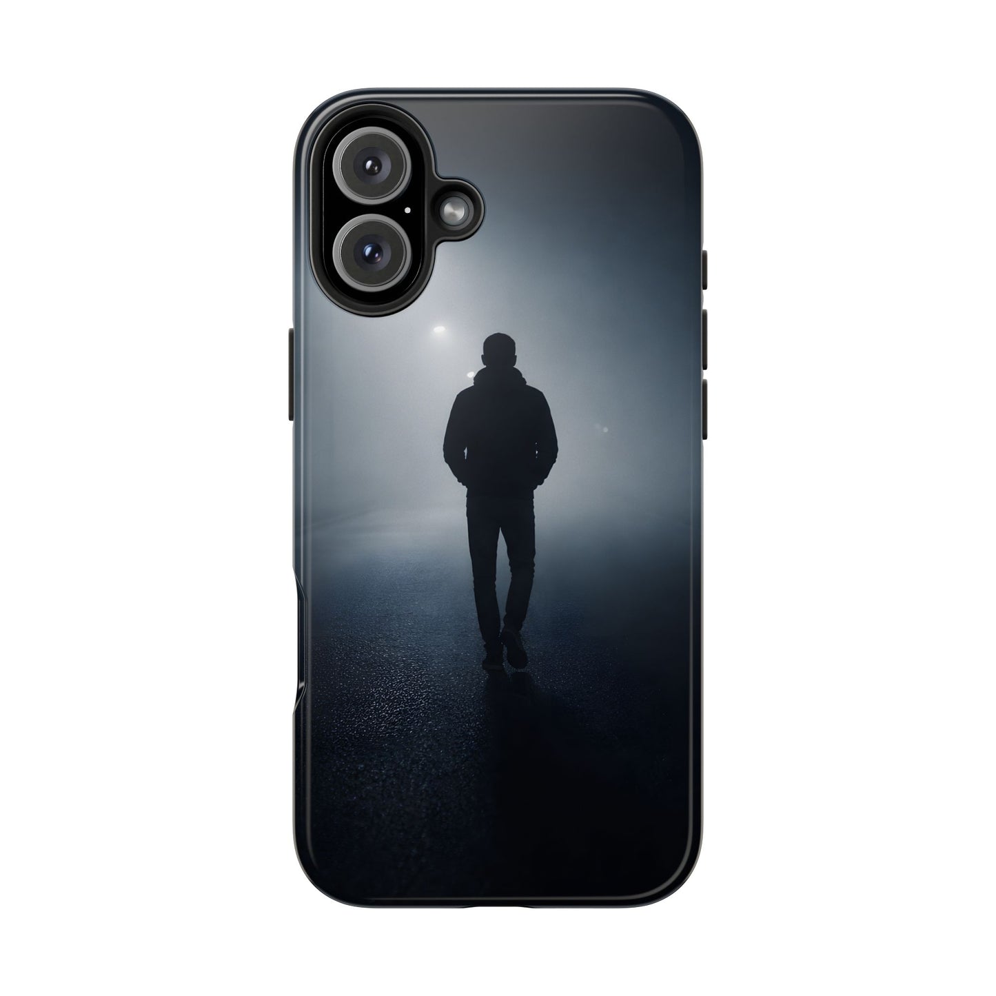 Foggy Night Silhouette Tough Case - Urban Mystery Cover for iPhone & Samsung