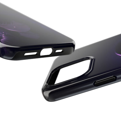 Midnight Lofi Anime Girl Tough Case - Deep Purple Music Cover for iPhone & Samsung