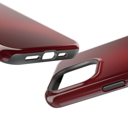 Deep Crimson Gradient Magnetic Impact Case