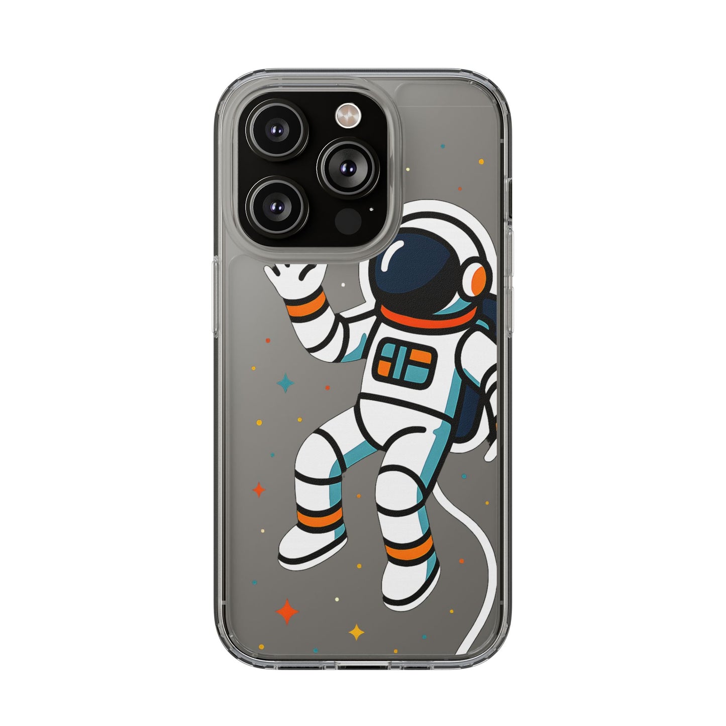 Clear Astronaut Space Case - Minimalist Galaxy Aesthetic Transparent Cover