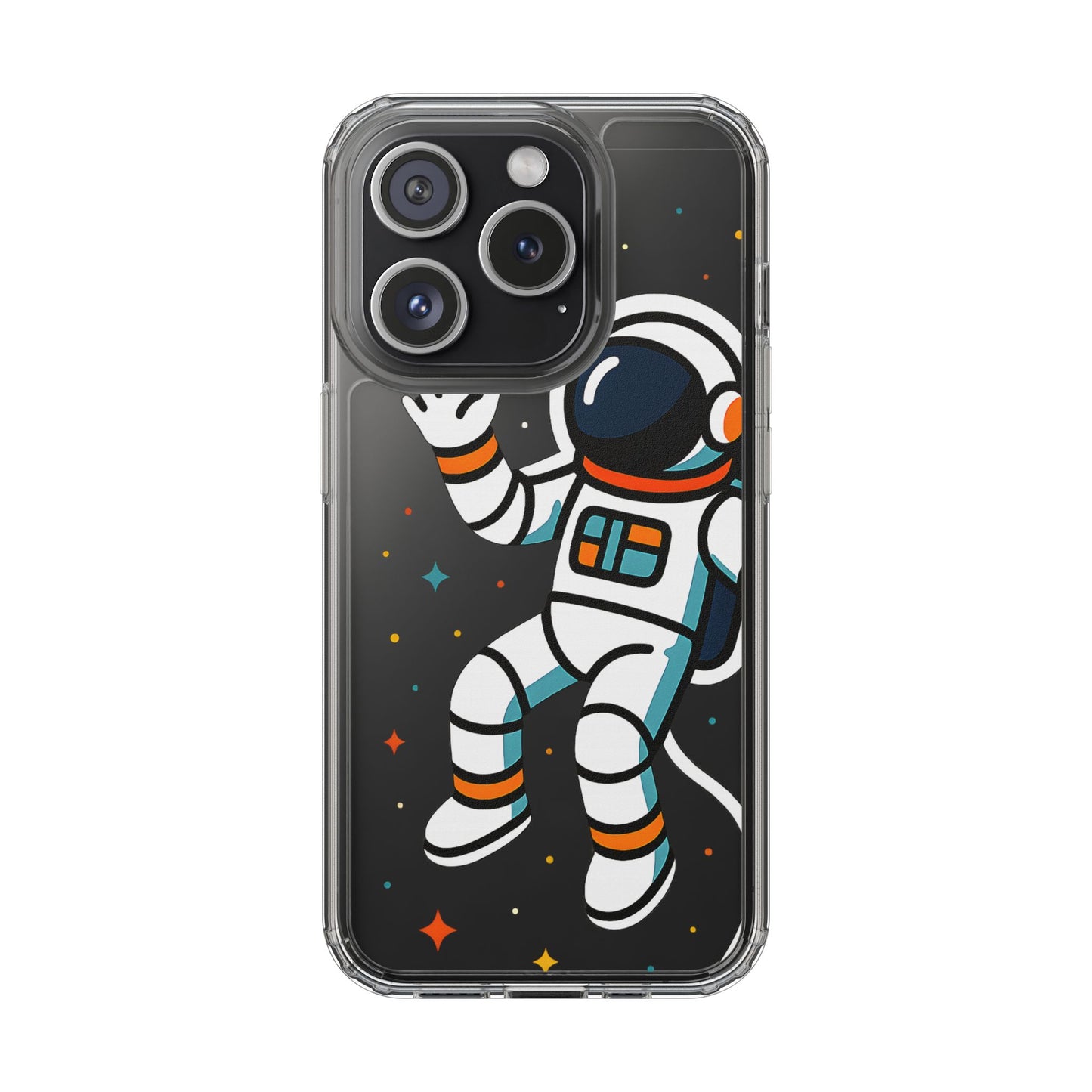 Clear Astronaut Space Case - Minimalist Galaxy Aesthetic Transparent Cover