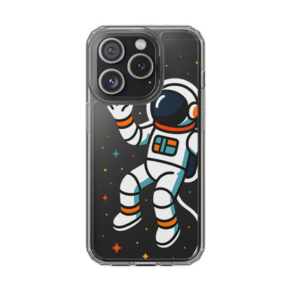 Clear Astronaut Space Case - Minimalist Galaxy Aesthetic Transparent Cover