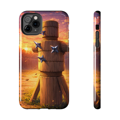 Sunset Ninja Training Tough Case - Shuriken Dojo Cover for iPhone & Samsung
