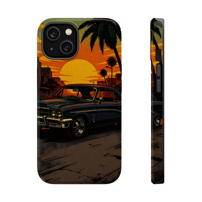 West Coast Lowrider: Retro Sunset Classic Car MagSafe Case