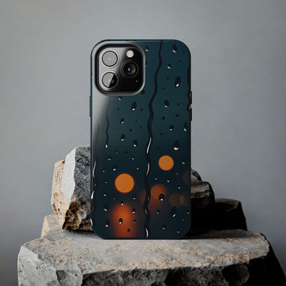 Rainy City Night Tough Case - Moody Urban Aesthetic Phone Cover