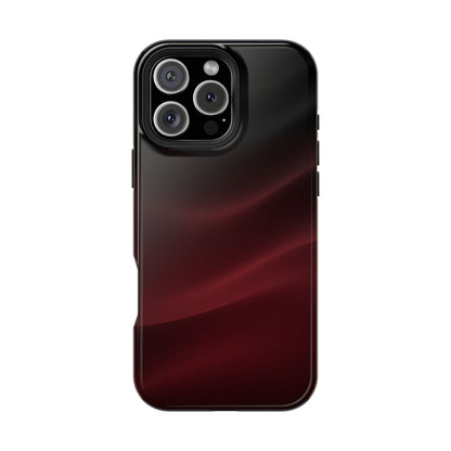 Sleek Burgundy Flow Magnetic Impact Case