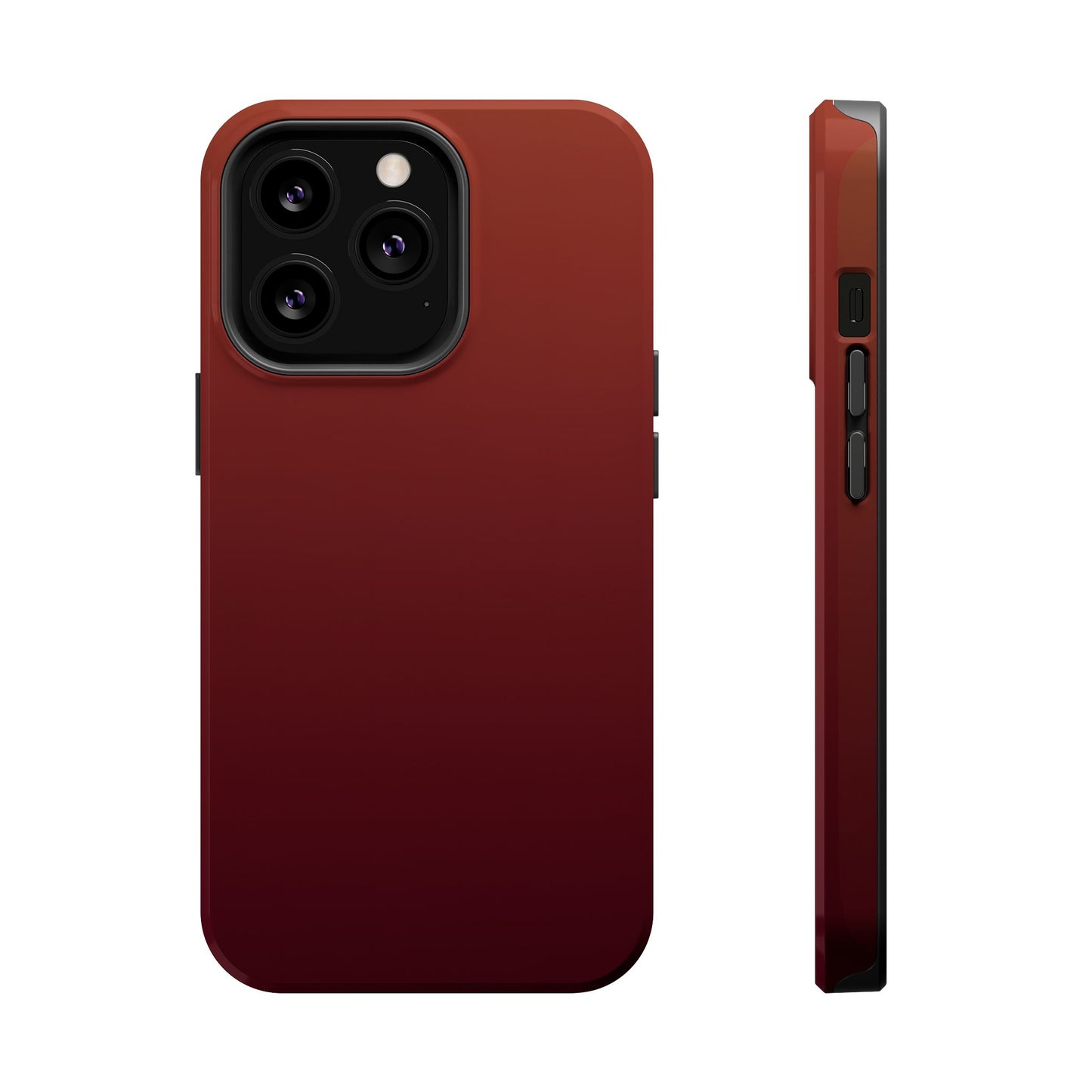 Black Cherry Ombre: Deep Burgundy Gradient MagSafe Case