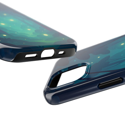 Enchanted Forest Fireflies Case - Mystic Nature Tough Cover for iPhone & Samsung
