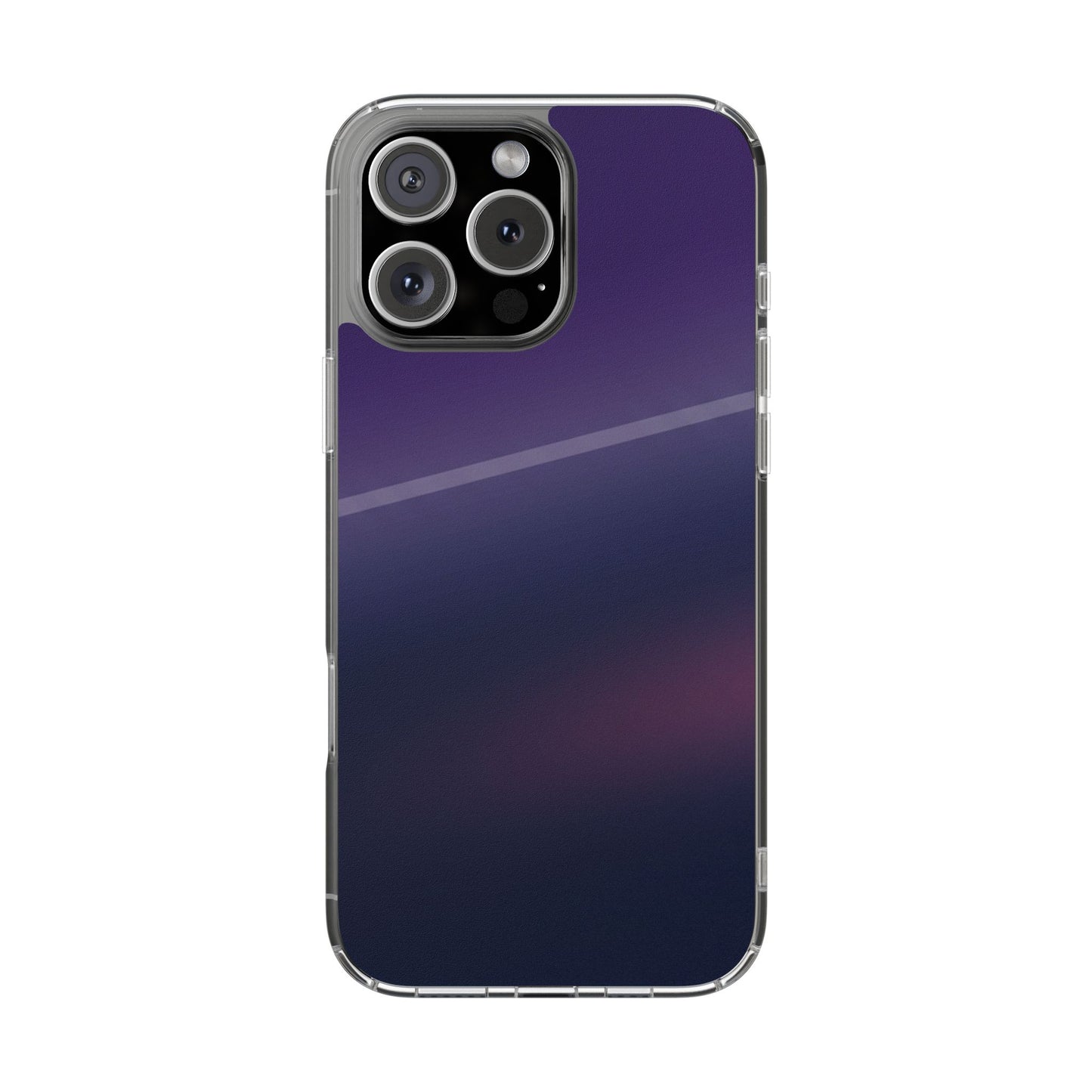 Midnight Aura Clear Case - MagSafe Compatible Dark Gradient Cover
