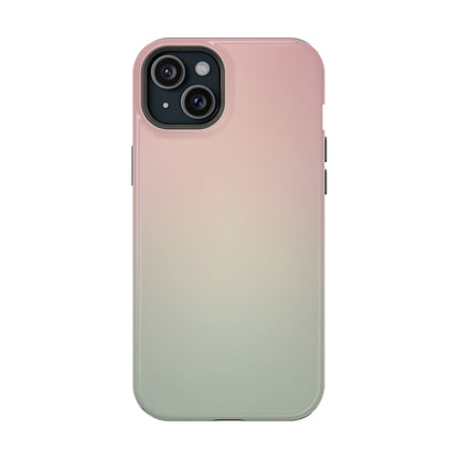 Pink to Sage Green Gradient Magnetic Impact Case