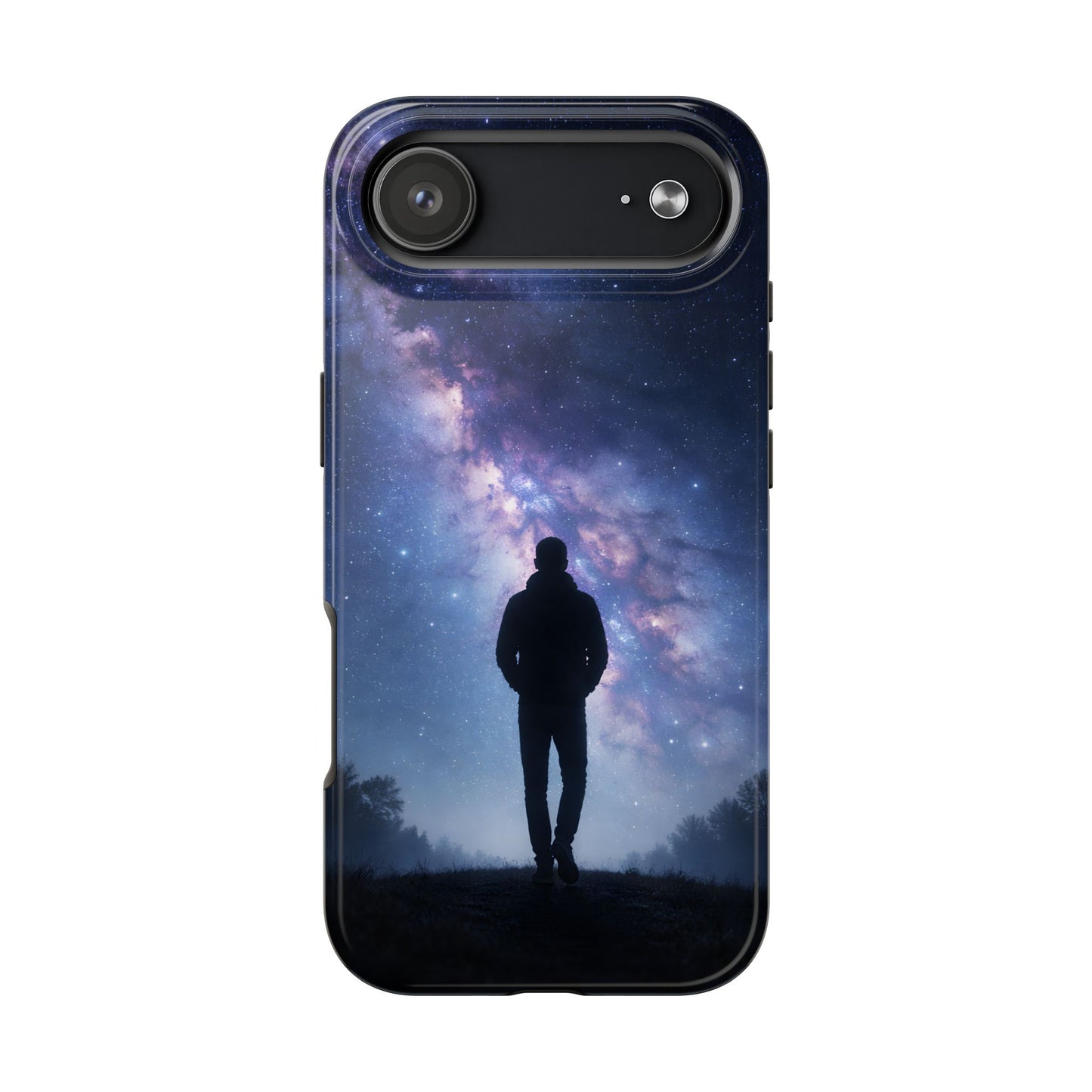 Milky Way Stargazer Tough Case - Celestial Galaxy Silhouette Cover for iPhone & Samsung