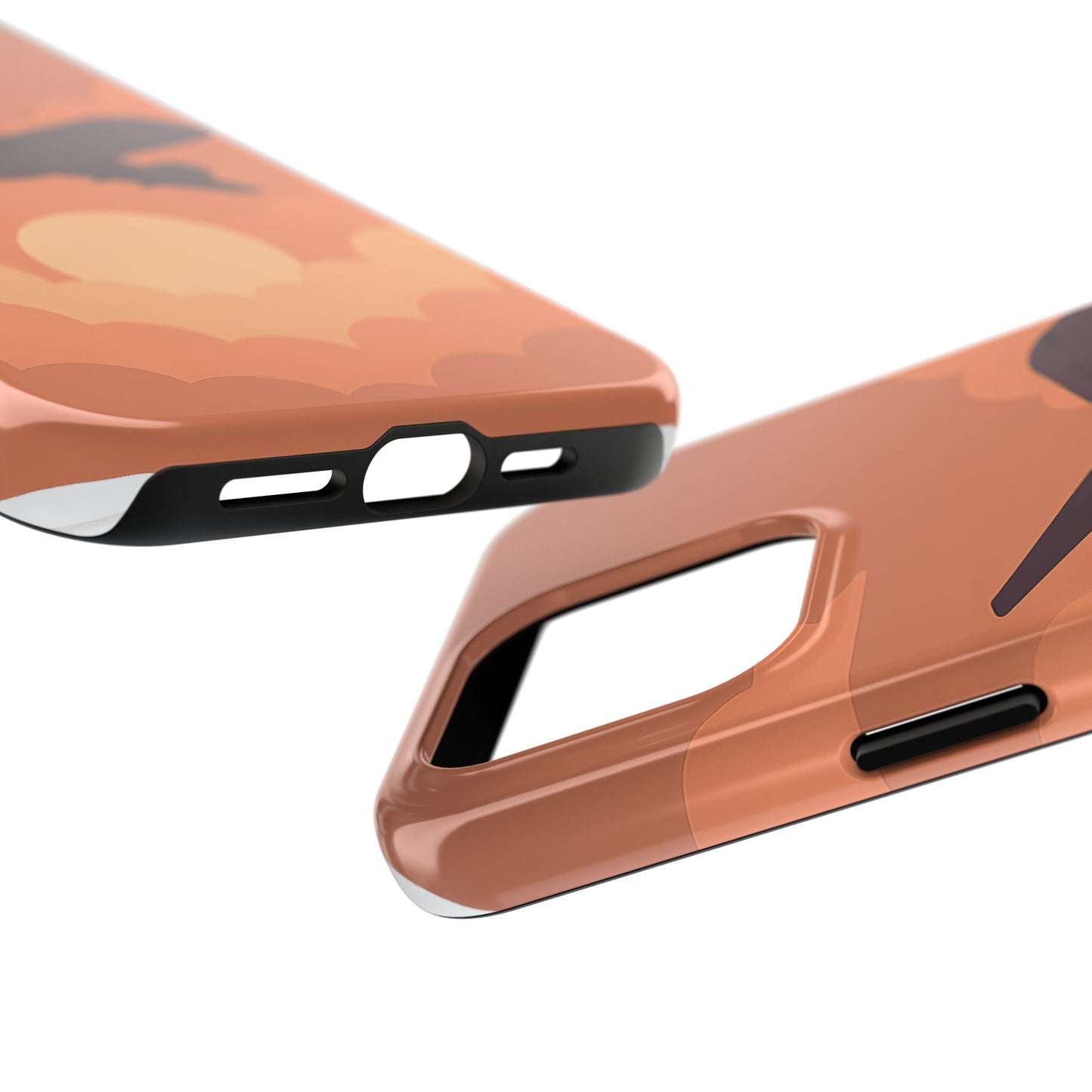 Golden Skies Airplane Tough Case - Minimalist Aviation Cover for iPhone & Samsung