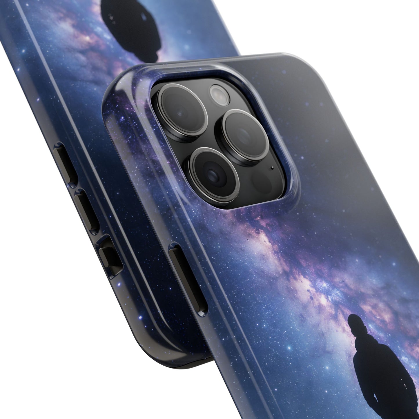 Milky Way Stargazer Tough Case - Celestial Galaxy Silhouette Cover for iPhone & Samsung