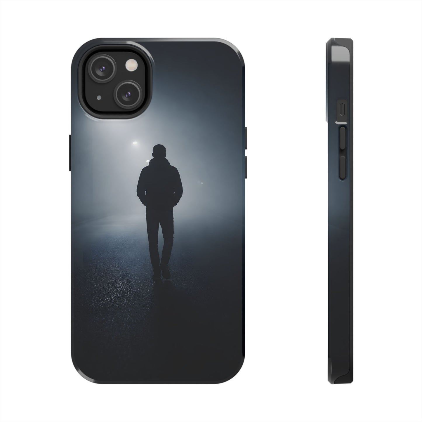 Foggy Night Silhouette Tough Case - Urban Mystery Cover for iPhone & Samsung