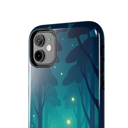 Enchanted Forest Fireflies Case - Mystic Nature Tough Cover for iPhone & Samsung
