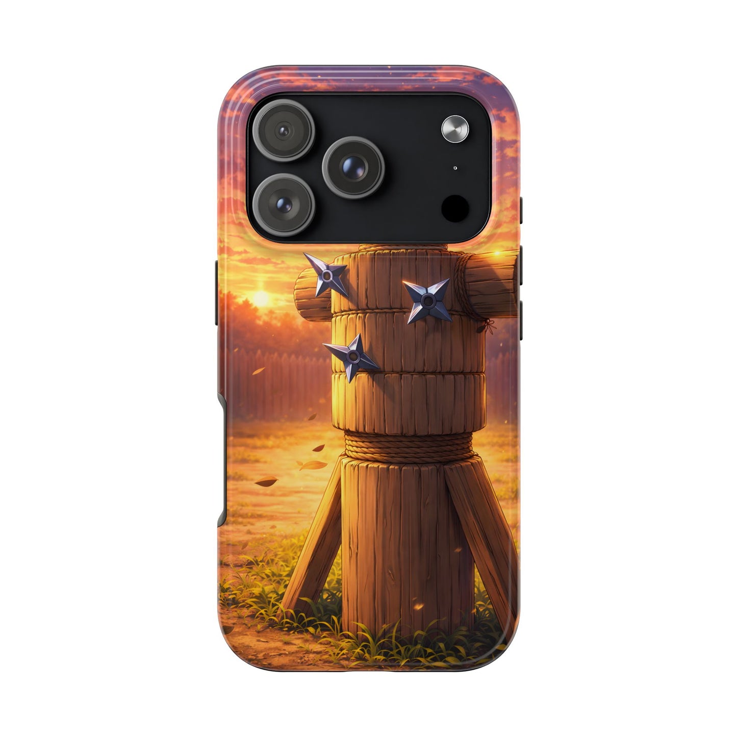Sunset Ninja Training Tough Case - Shuriken Dojo Cover for iPhone & Samsung