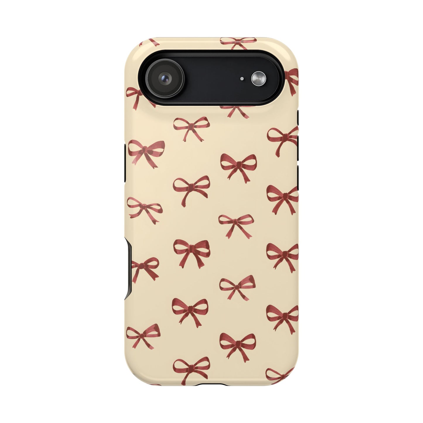 Burgundy Bows Coquette Magnetic Tough Case